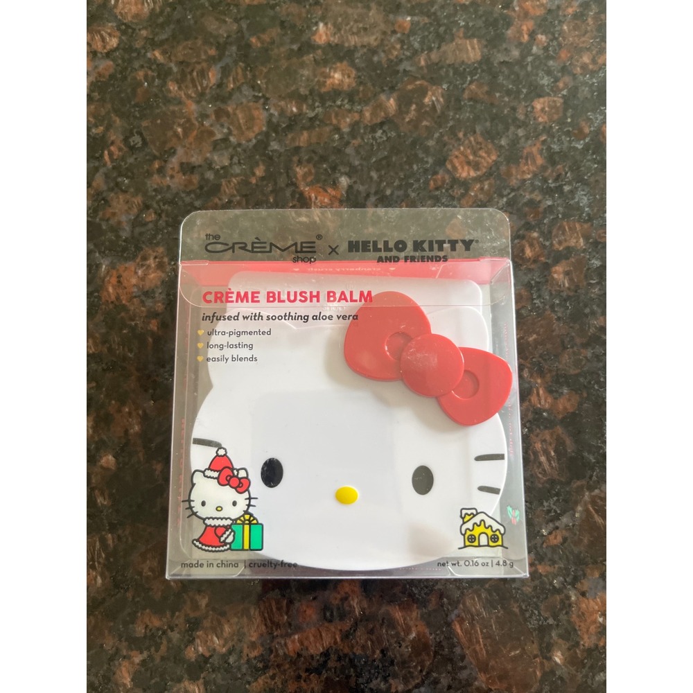 The Creme Shop Hello Kitty Creme Blush Balm Aloe Vera Holiday Edition 0.16oz